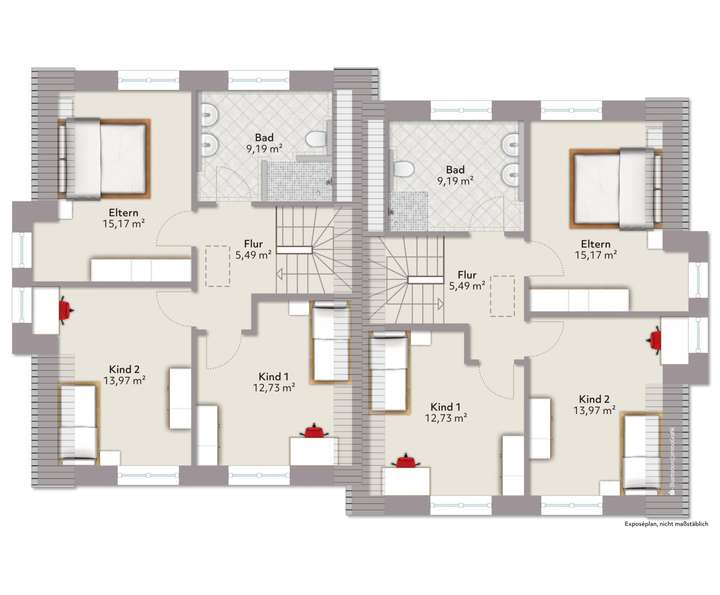 Grundriss Dachgeschoss 1.4
