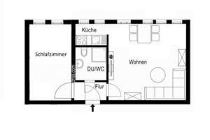 Ihre neue Wohnung: günstig geschnittene 2-Zimmer-Wohnung – Reudnitzer Str. 11, 4103 Zentrum-Ost, Leipzig – Vorschaubild 2
