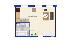 Denkmalschutz: Moderne und helle 1-Zimmer-Wohnung zur Kapitalanlage in Leipzig – Die vollständige Adresse der Immobilie erhältst du vom Anbieter., 4179 Leutzsch, Leipzig – Vorschaubild 10