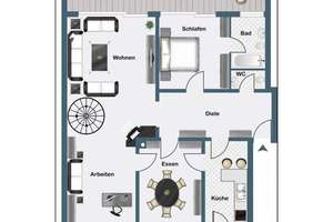 Zwangsversteigerung 23.06.2026 -- Maisonette ca. 170 m² | Düsseltal | Schwimmbad · Loggia · TG – Sybelstraße 26a, 40239 Düsseltal, Düsseldorf – Vorschaubild 2