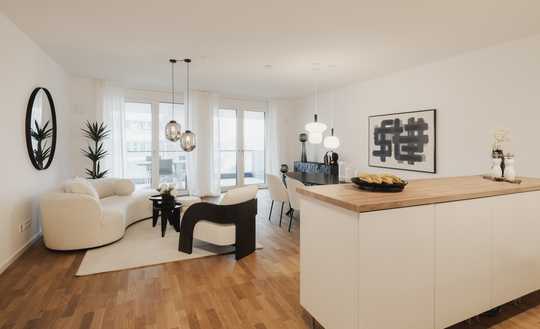 Wohnen am Rhein – Moderne 3-Zimmer-Wohnung mit Balkon und Wasserblick