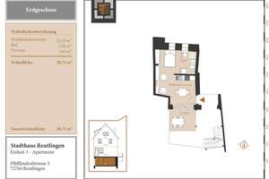 Charmantes 1,5-Zimmer-Apartment mit Terrasse in historischem Stadthaus – Pfäfflinshofstraße 1, 72764 Reutlingen-Mitte, Reutlingen – Vorschaubild 13
