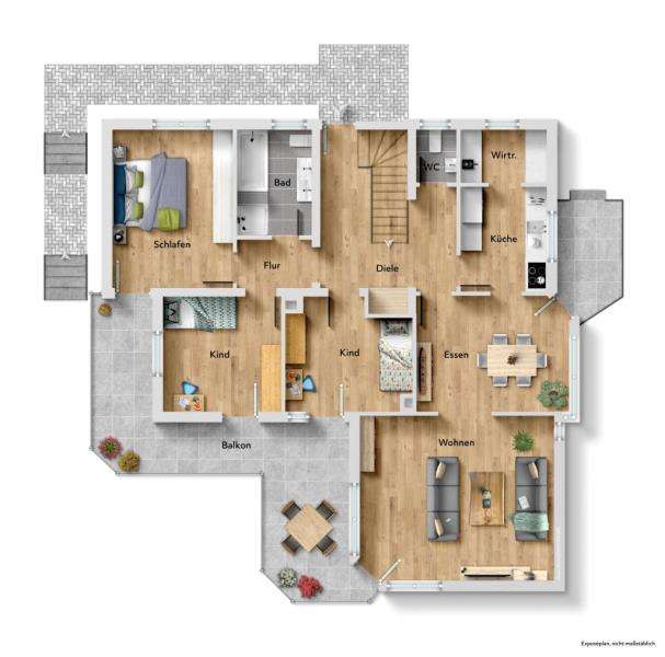 Grundriss Obergeschoss