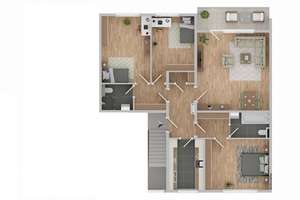 Kapitalanlage in Wettbergen: vermietete 4-Zimmerwohnung mit Balkon und TG-Stellplatz – Die vollständige Adresse der Immobilie erhältst du vom Anbieter., 30457 Wettbergen, Hannover – Vorschaubild 18