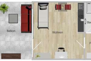 Innenstadtnahes, modernisiertes Apartment mit großem Balkon, Einbauküche, neuem Bad, Tiefgarage,... – Gasselstiege 48, 48159 Uppenberg, Münster – Vorschaubild 45