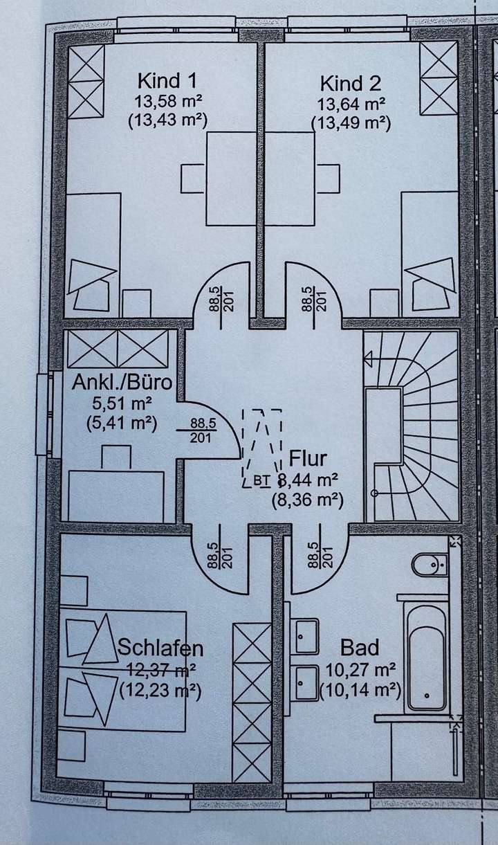 Grundriss Obergeschoss
