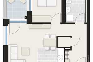 Traumhafte 2-Zimmer Penthouse-Wohnung in Heilbronn Hochgelegen mit Einbauküche – Manfred-Weinmann-Ring 10, 74078 Heilbronn – Vorschaubild 13