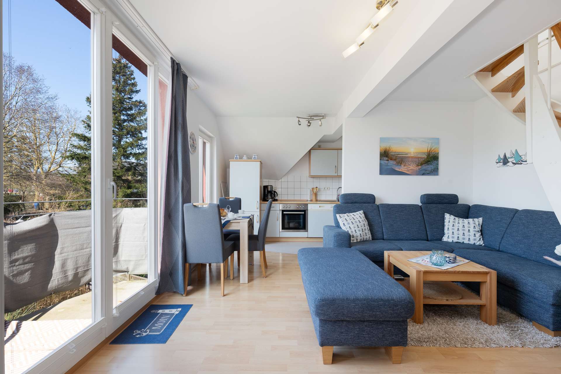 Immobilie in Mönchgut - Maisonette-Wohnung mit sonnigem Balkon und 2 Schlafzimmer - in Middelhagen auf der Insel Rügen - Bild 3