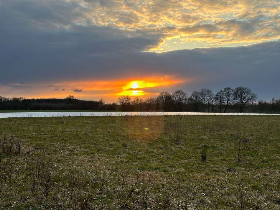 Sonnenuntergang am Strandweg