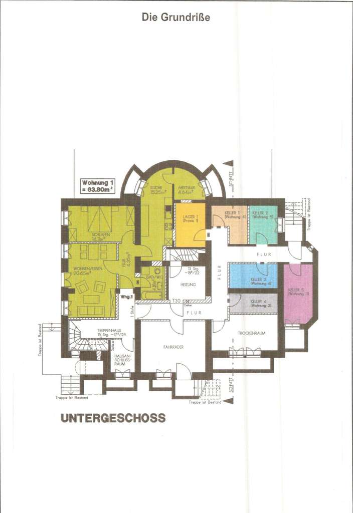 Immobilie in Merseburg - Eigentumswohnung im Souterrain eines gepflegten Mehrfamilienhauses - Bild 2