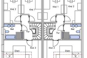 DHH, Effizienzklasse A+, KfW 40 mit PV-Anlage, Fußbodenheizung, Grundstück,  Keller – 40229 Eller, Düsseldorf – Vorschaubild 4