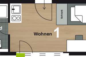 Möblierte 1-Zimmer-Studentenwohnung zur Zwischenmiete in München (05.01.2026-30.06.2026) – Berzeliusstraße 3, 80939 Freimann, München – Vorschaubild 1