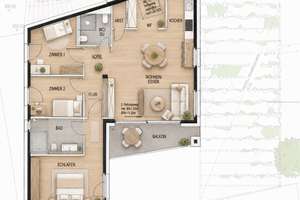 Exklusive 4-Zimmer mit Balkon, Aufzug & Tiefgarage – Die vollständige Adresse der Immobilie erhältst du vom Anbieter., 70597 Degerloch (Ortsteil), Stuttgart – Vorschaubild 7