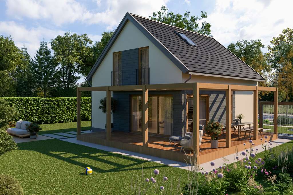 Immobilie in Mödingen - Modernes Einfamilienhaus (Neubau KfW-40) in Wittislingen OT Zöschlingsweiler - Bild 2