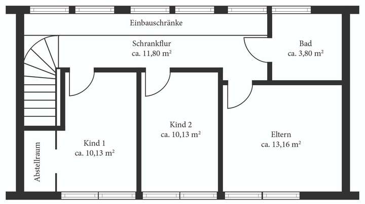 Grundriss Obergeschoss