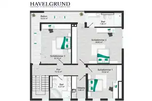 Exklusiver Neubau am See - möblierte, große Villa mit Pool – Havelland (Kreis) – Vorschaubild 19