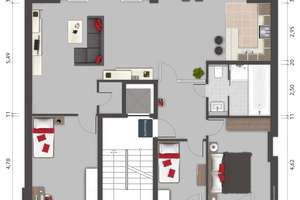 Baujahr 2004 - 3,5 Zimmer - ca. 112 m²  -  in Hamburg-Uhlenhorst – Wentzel Dr. – Die vollständige Adresse der Immobilie erhältst du vom Anbieter., 22085 Uhlenhorst, Hamburg – Vorschaubild 15