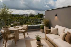 Neubau Penthouse | spektakulärer Weitblick ins Grüne trotz zentraler Stadtlage| 2-Zimmer | Erstbezug