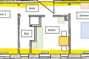 Flexibel nutzbare Hochparterre-Wohnung mit Einbauküche direkt bei Mercedes & Roche – Tannenstraße 4, 68305 Waldhof, Mannheim – Vorschaubild 12