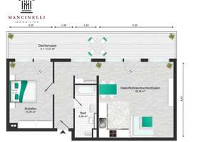 Wohnen über den Dächern: 2-Zimmer-Penthouse mit XXL-Sonnenterrasse – Die vollständige Adresse der Immobilie erhältst du vom Anbieter., 51065 Buchforst, Köln – Vorschaubild 14