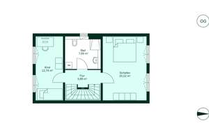 Doppelhaushälfte in ruhiger Feldrandlage mit Dachterrasse und Dachstudio – Tourcoingstraße 6a, 46240 Eigen, Bottrop – Vorschaubild 11