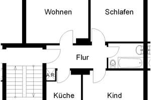 Schöne 3 Zimmer Wohnung mit Balkon, sofort anmietbar! – Wendische Str. 68, 23558 Sankt Lorenz Süd, Lübeck – Vorschaubild 3
