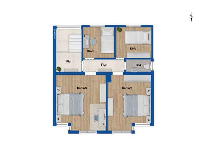 Grundriss Dachgeschoss  - 1973