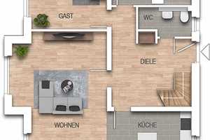 Neubau eines  EFH  mit ca. 192 m²  Wohnfl. + 6 Zimmern auf einem ca. 690 m² großen Grundstück! – Segeberg (Kreis) – Vorschaubild 2