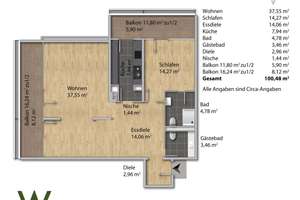 ERBBAURECHT! HOCHWERTIG RENOVIERTE 2–3 ZIMMER-WOHNUNG MIT EINZIGARTIGEM WEITBLICK ÜBER MÜNCHEN! – Die vollständige Adresse der Immobilie erhältst du vom Anbieter., 80809 Am Luitpoldpark, München – Vorschaubild 22