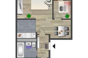 3-Raum-Wohnung - Balkon - Badewanne – 9120 Helbersdorf, Chemnitz – Vorschaubild 5