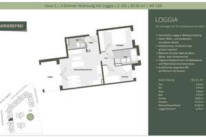 NBW im Verlegerviertel | 3 Zimmer | 80qm | EBK | Stellplatz | Loggia | Schallschutzverglasung – Donnerbergring 4, 64285 Mitte, Darmstadt – Vorschaubild 2