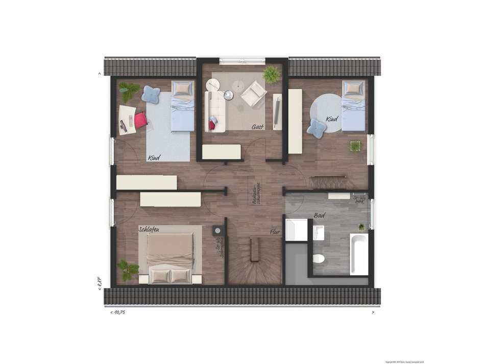 Beispiel OG Zugang Spitzboden