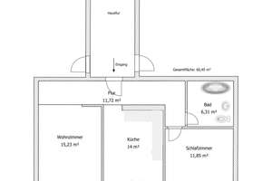Sonnige Wohnung mit Balkon und Dielen – Grünauer Str. 76, 12557 Köpenick, Berlin – Vorschaubild 15