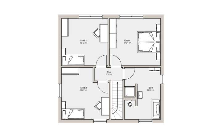 Grundriss Obergeschoss