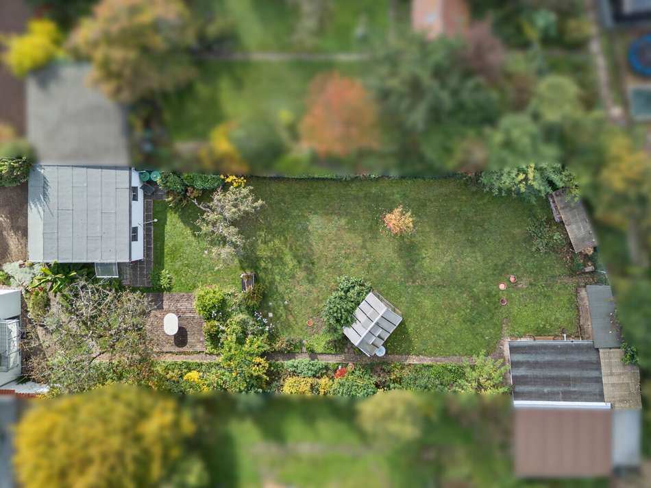 Vogelperspektive Garten