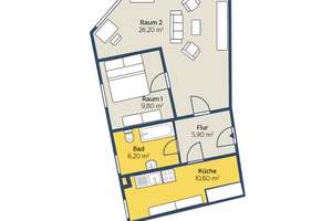 Ruhige 2-Raum-Wohnung mit Tageslichtbad und Wohnküche – Spittastr. 2, 4177 Altlindenau, Leipzig – Vorschaubild 2