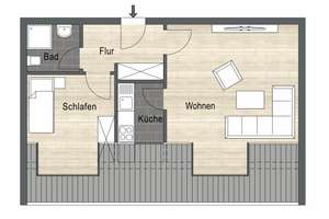 Appartement, 37qm. Klein, fein und alles Mein ++ Miete? Was war das nochmal? – Hasselstr. 35, 40599 Hassels, Düsseldorf – Vorschaubild 12