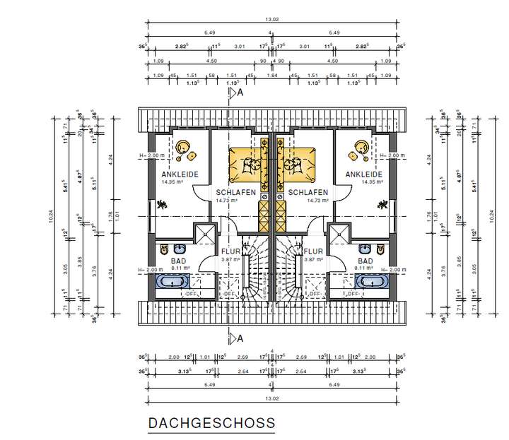 Grundriss Dachgeschoss