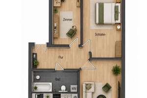 Charmante 3-Zimmer-Altbauwohnung mit Balkon in begehrter Südvorstadt – 4275 Südvorstadt, Leipzig – Vorschaubild 5