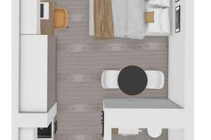 uniQ living // Studenten-Apartment mit Loggia - top Ausstattung - beste Lage – Hofgartenweg 14, 93051 Kumpfmühl-Ziegetsdorf-Neuprüll, Regensburg – Vorschaubild 12