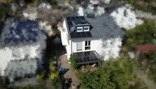Bild von Zukunftsichere, energetisch positive Doppelhaushälfte mit Solaranlage und Wärmepumpe
