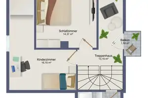 Willkommen im Grünen - Designhaus inklusive Einbauküche und großem Garten nahe München – Ostallgäu (Kreis) – Vorschaubild 27