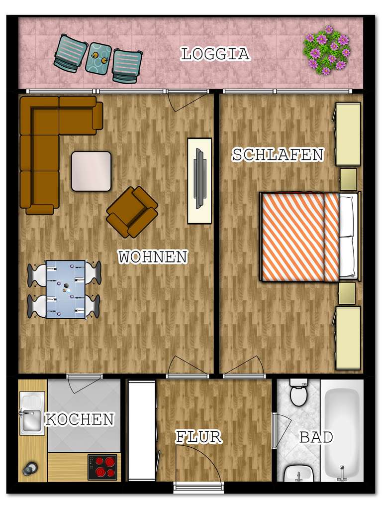 Immobilie in Malente - 2-Zimmer Eigentumswohnung mit Balkon und Blick zur Dieksebucht, Bad Malente - Bild 2