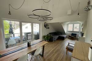 Helle und moderne 2-Zimmer-Loft-Wohnung, 52m² mit Balkon & Tiefgaragenstellplatz in Top-Lage 
