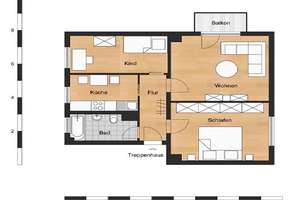 Sanierte 3-Raum-Wohnung - große Dusche & großer Balkon – Seehäuser Weg 88, 39387 Oschersleben (Bode) – Vorschaubild 7