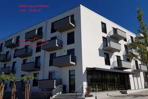 Studentenapartment im Zentrum mit Balkon, Süd-/Westlage -Beethovenpark – Alpenstr. 10a, 86150 Bahnhofs-, Bismarckviertel, Augsburg – Vorschaubild 1