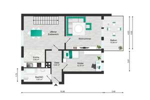 Lichtdurchflutete, bezugsfreie Maisonettewohnung mit Südbalkon und zwei Bädern in Neviges – Die vollständige Adresse der Immobilie erhältst du vom Anbieter., 42553 Neviges, Velbert – Vorschaubild 18