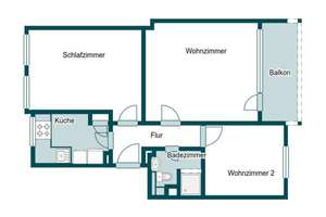 Vermietete 2,5 Zimmer Wohnung in Kiel-Wik als Kapitalanlage – Die vollständige Adresse der Immobilie erhältst du vom Anbieter., 24106 Wik, Kiel – Vorschaubild 7