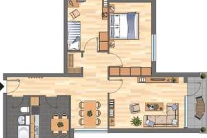 Attraktive 3-Zimmer-Etagenwohnung in Braunschweig – 82,43 m² mit Tageslichtbad – Emsstraße 39, 38120 Weststadt, Braunschweig – Vorschaubild 2