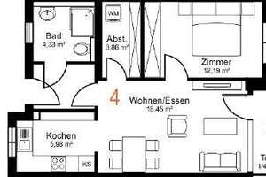 Moderne 2-Zimmer-Wohnung mit offener Küche und Terrasse – Schlesienstraße 13, 48167 Angelmodde, Münster – Vorschaubild 14